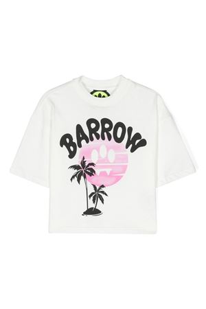 t-shirt in cotone bianco BARROW KIDS | S4BKJGTH052002